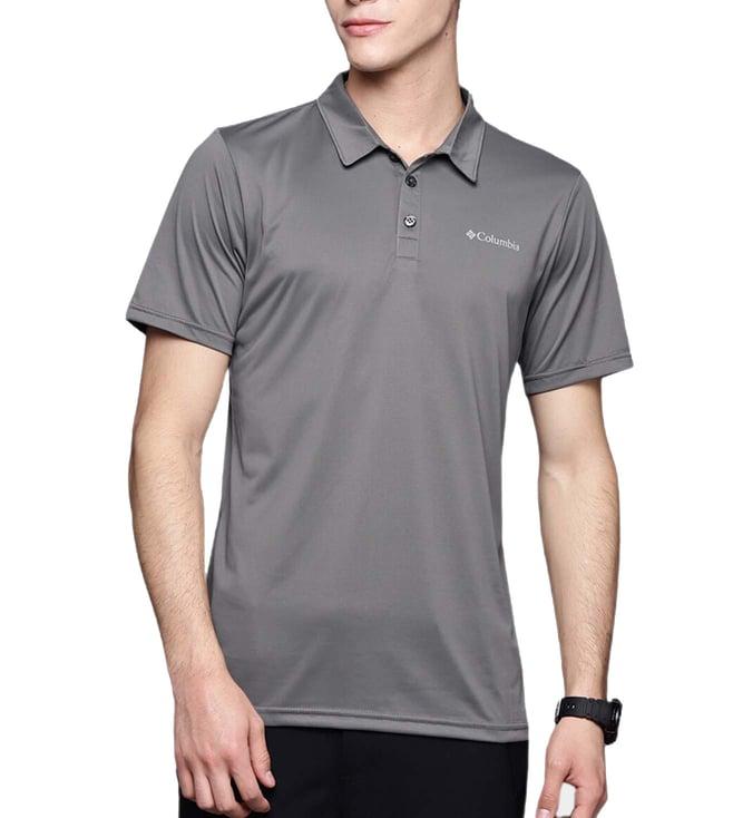 columbia grey regular fit polo t-shirt