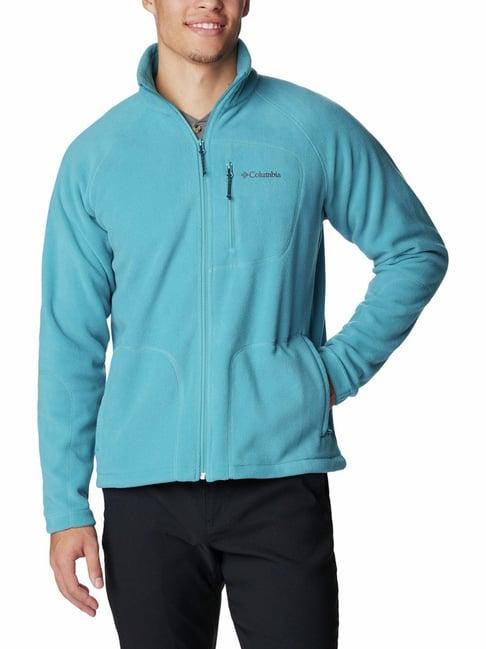 columbia light blue regular fit jacket