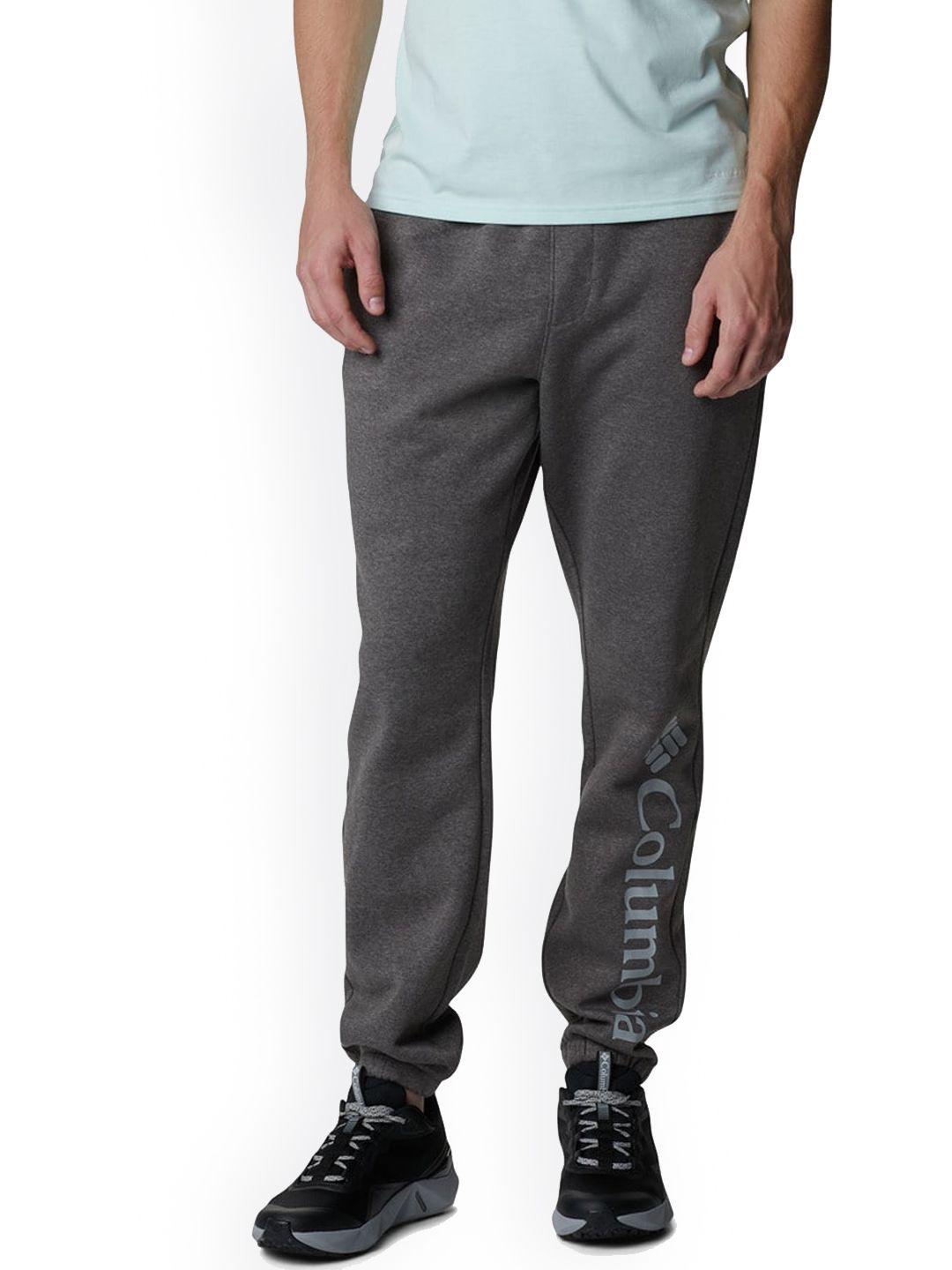 columbia men charcoal straight fit omni heat infinity joggers trousers