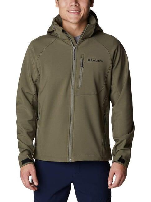 columbia men green cascade ridge ii softshell jacket