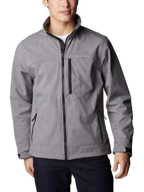 columbia men grey cruiser valley softshell jacket