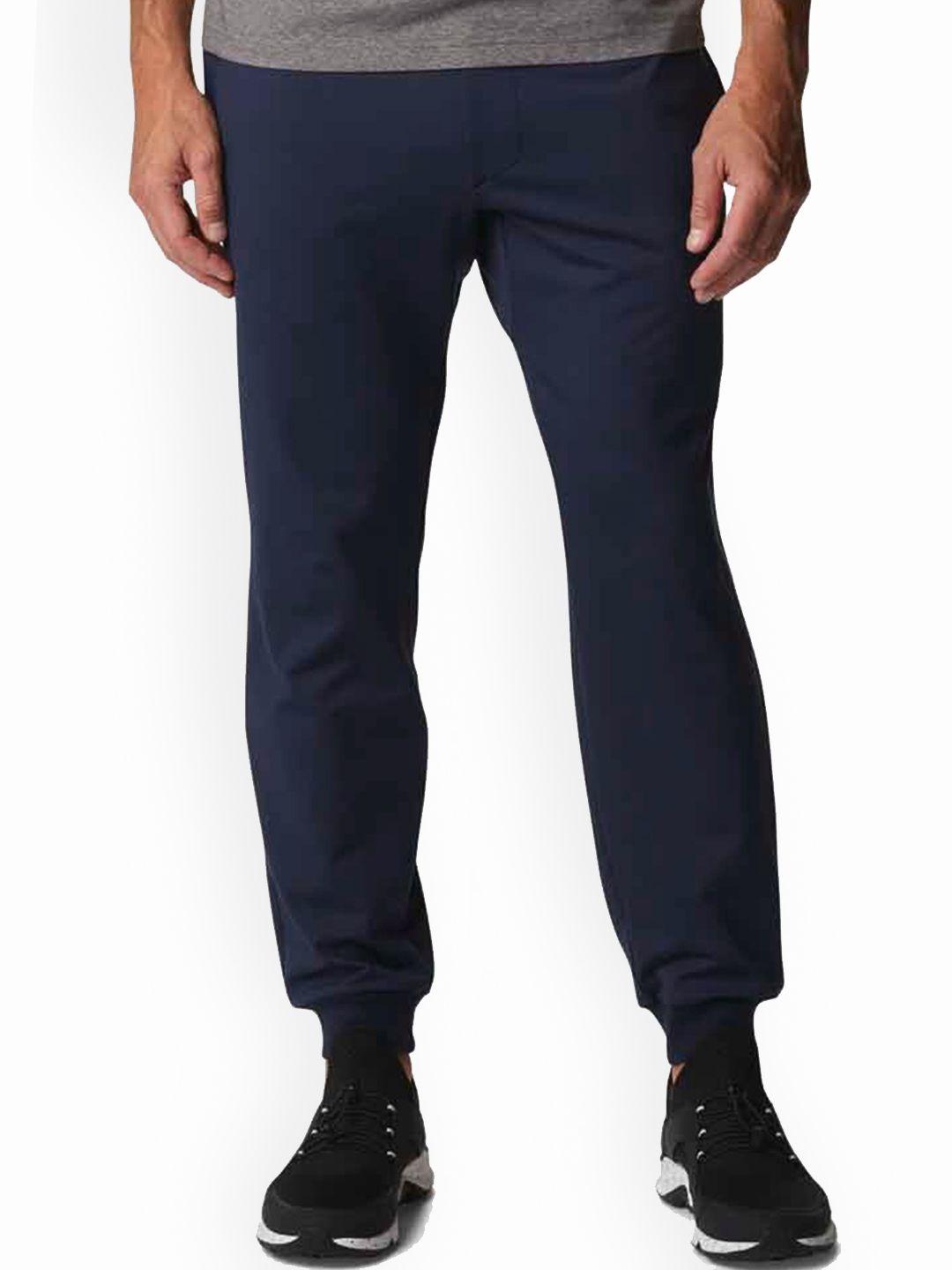 columbia men navy blue slim fit omni heat infinity joggers trousers