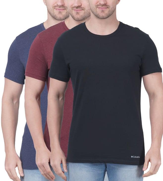 columbia men performance cotton crew-neck t-shirt (pack of 3)