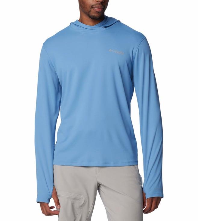 columbia mens blue summit valley hoodie