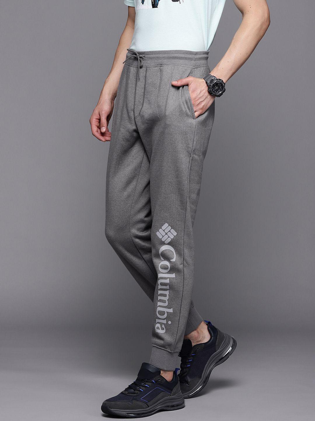 columbia mens grey printed  m csc logo fleece jogger ii