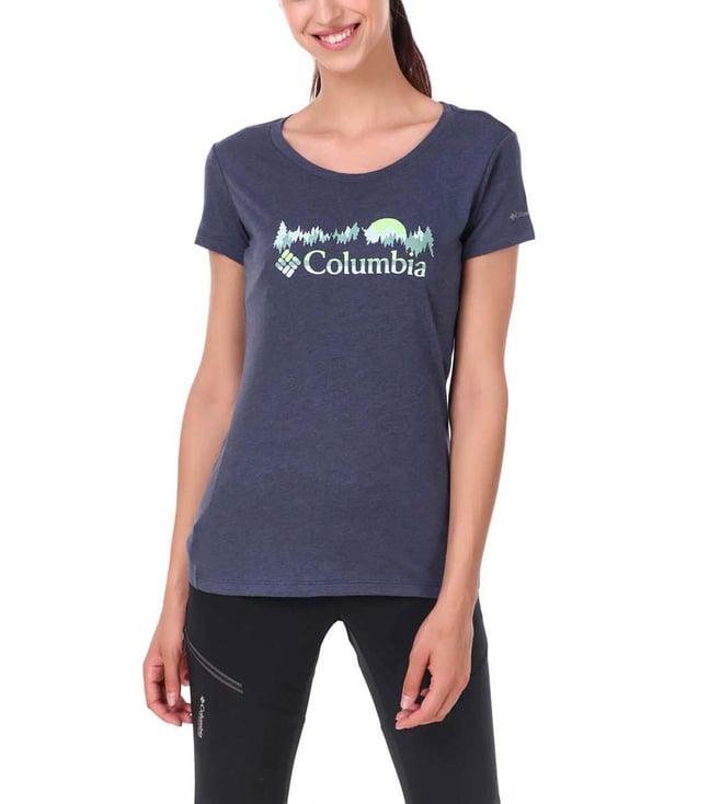 columbia navy daisy days ss graphic t-shirt