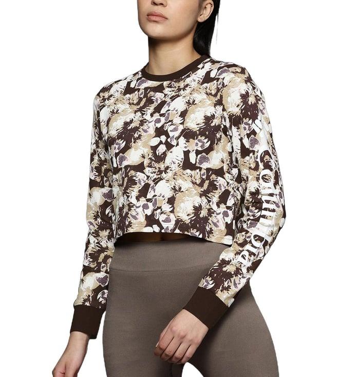 columbia new cinder solarized printed regular fit crop top