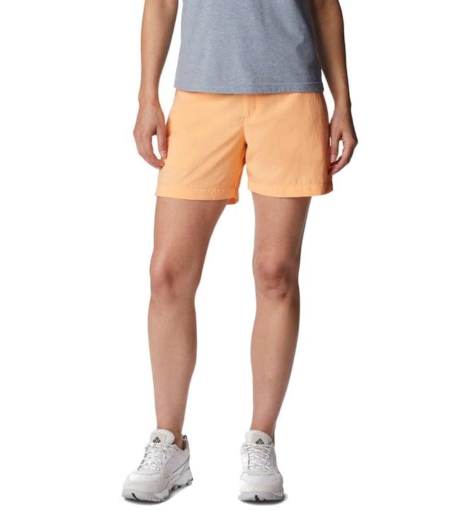 columbia orange silver ridge slim fit utility shorts