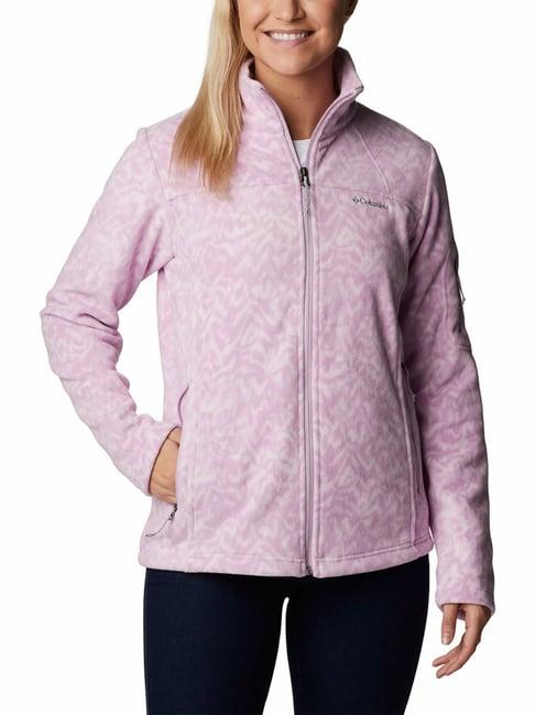 columbia pink full sleeve fast trek jacket