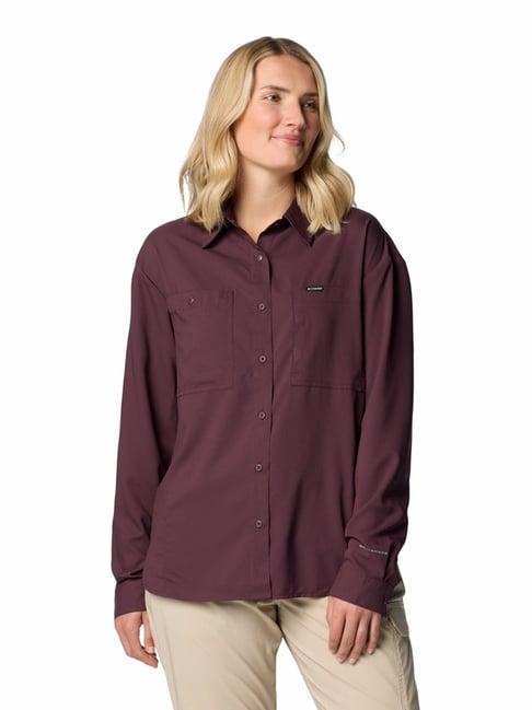 columbia purple safari shirt