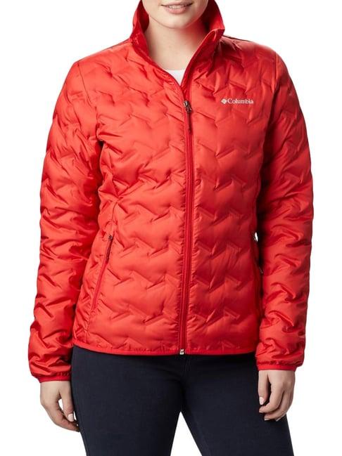 columbia red regular fit jacket