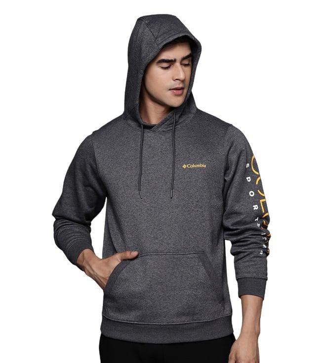 columbia shark heather logo regular fit hoodie