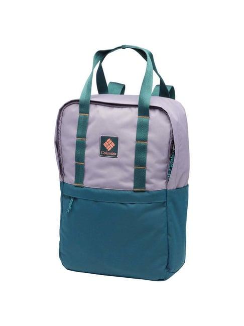 columbia trek purple & blue color block medium convertible backpack