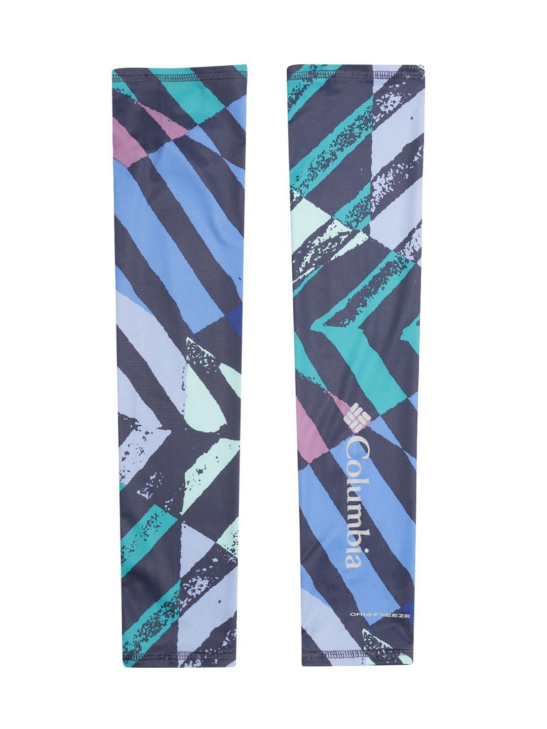 columbia unisex blue printed chill river arm sleeves