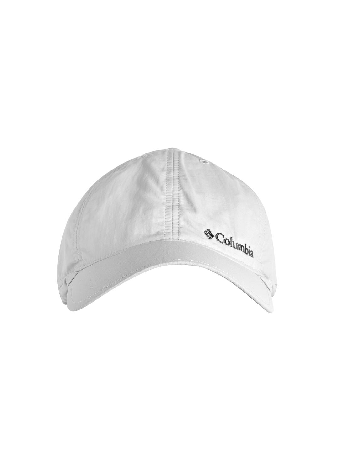 columbia unisex grey & charcoal brand logo embroidered baseball cap with ear flap