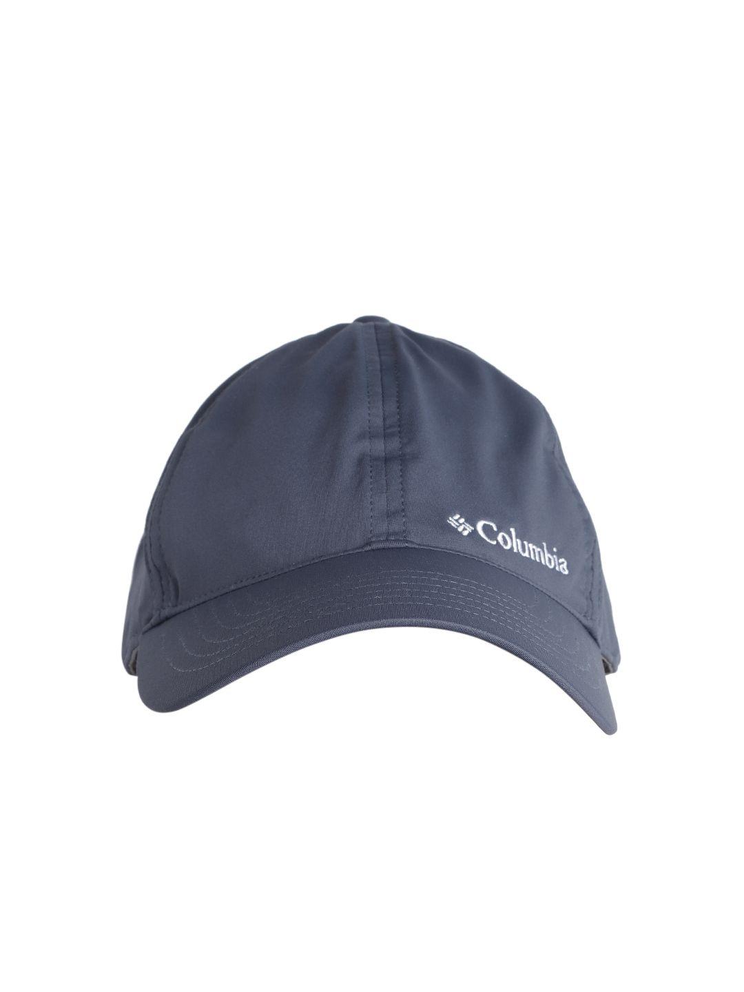 columbia unisex navy blue & white brand logo embroidered snapback cap