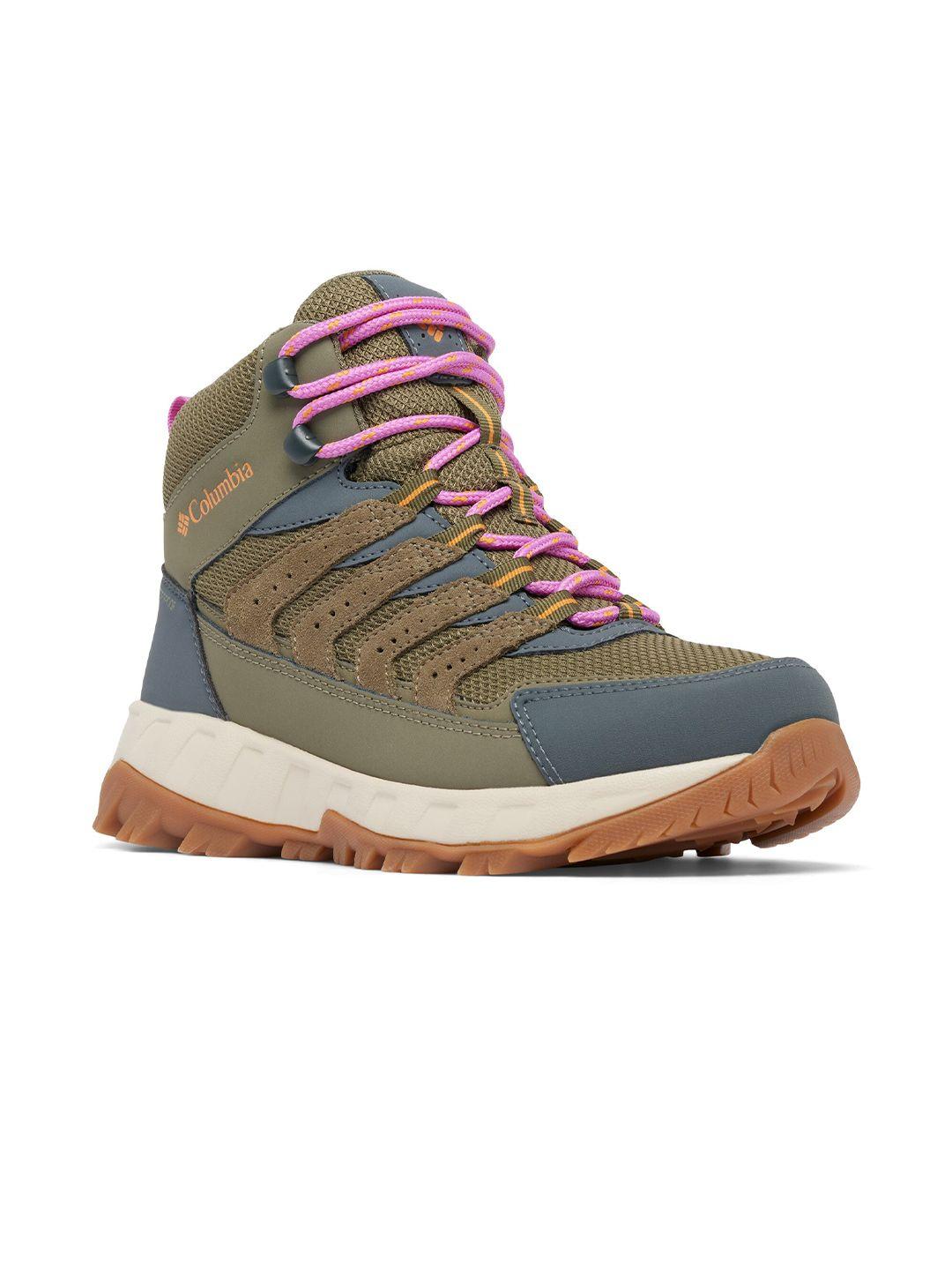 columbia women strata trail mid wp hiking and trail trekking shoes