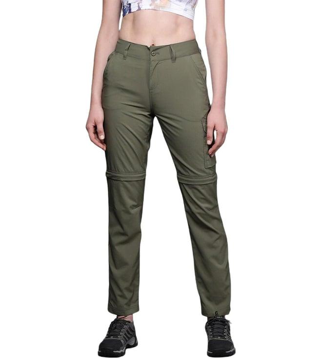 columbia womens green silver ridge utility convertible pant trousers