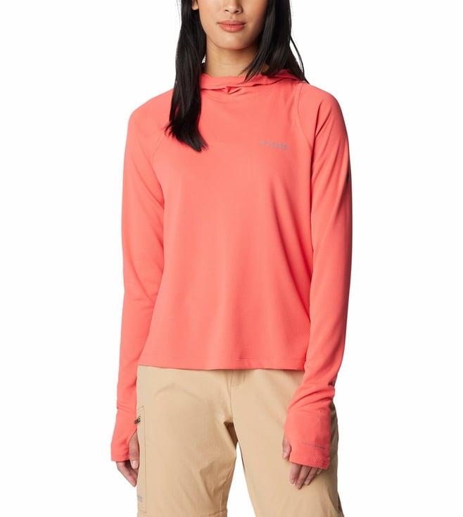 columbia womens red summit valley hoodie