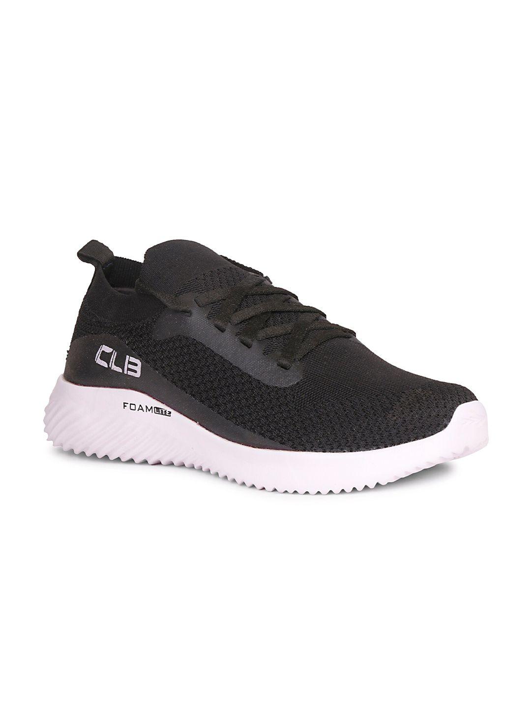 columbus men black & white memory foam mesh running shoes