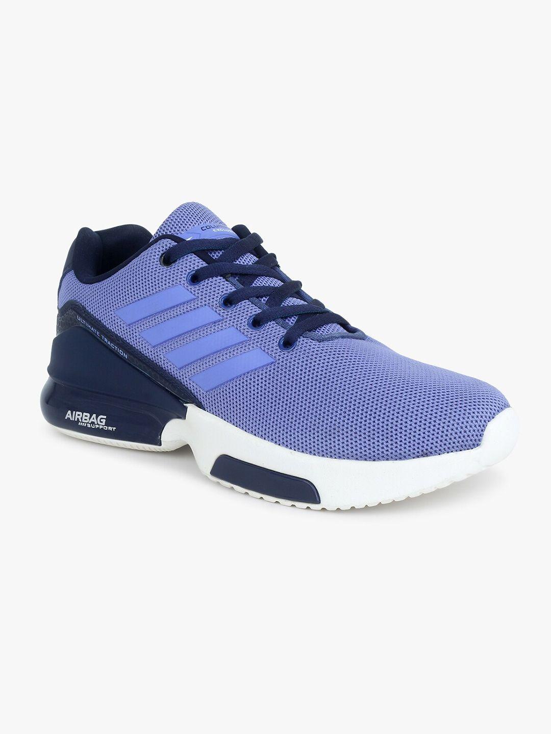 columbus men blue mesh running shoes