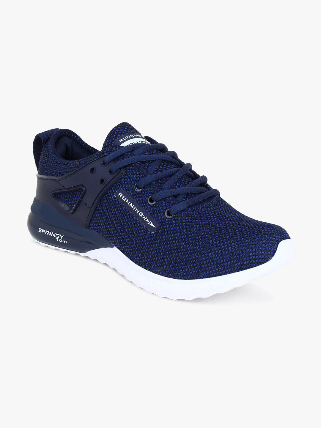 columbus men navy blue mesh running non-marking shoes