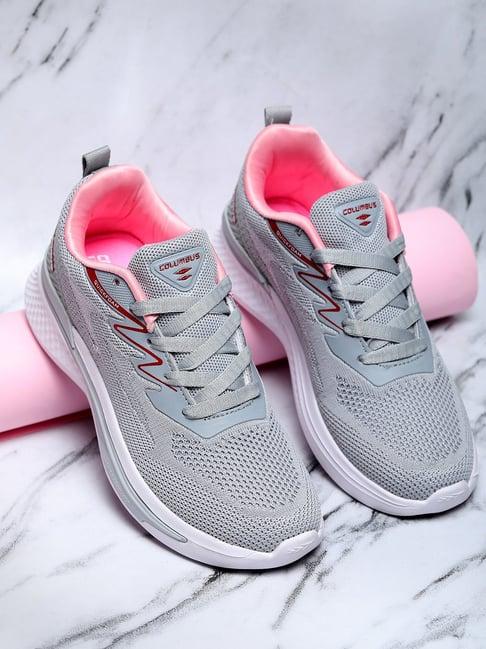 columbus women's grey running shoes