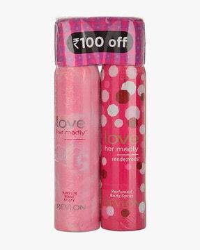 combo of 2 love her madly rendezvous perfumed body spray