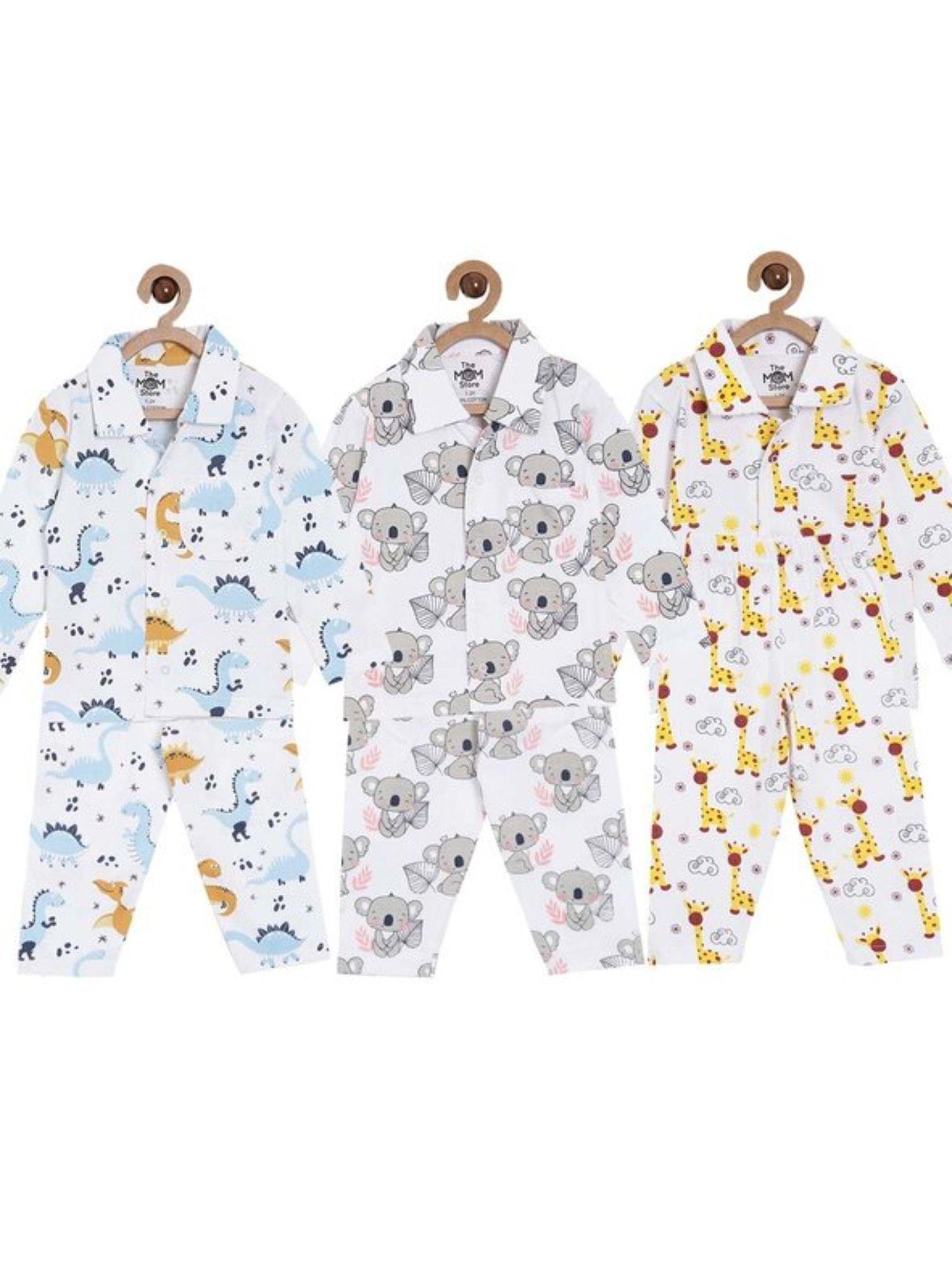 combo of 3 baby pyjama sets - option c (set of 6)