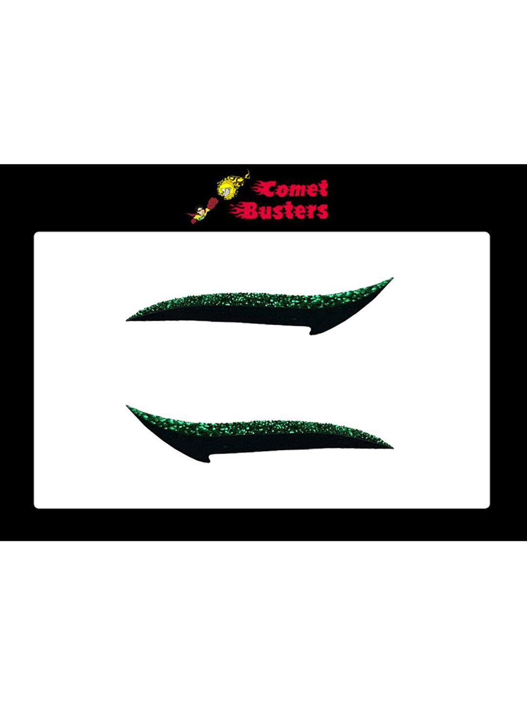 comet busters glitter eyeliner stickers - green 15
