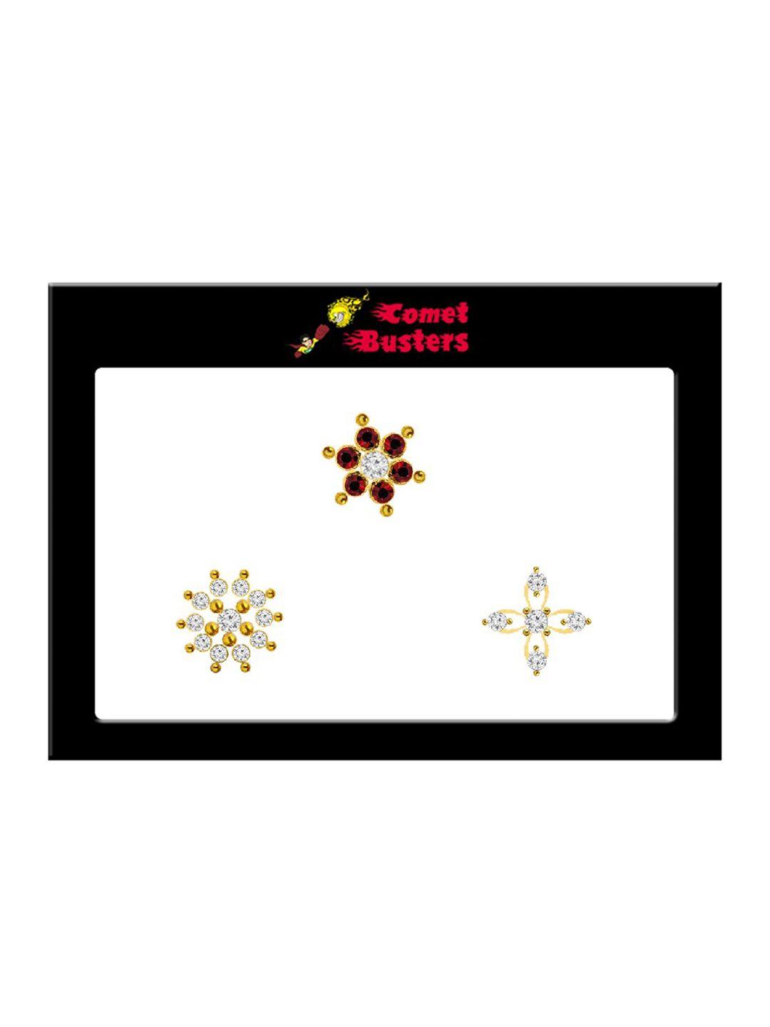 comet busters woman gold fake nose stick on nose stickers