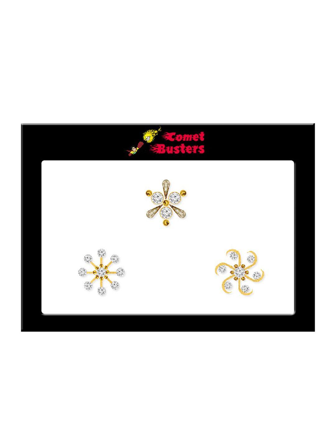 comet busters woman gold fake nose stick on nose stickers
