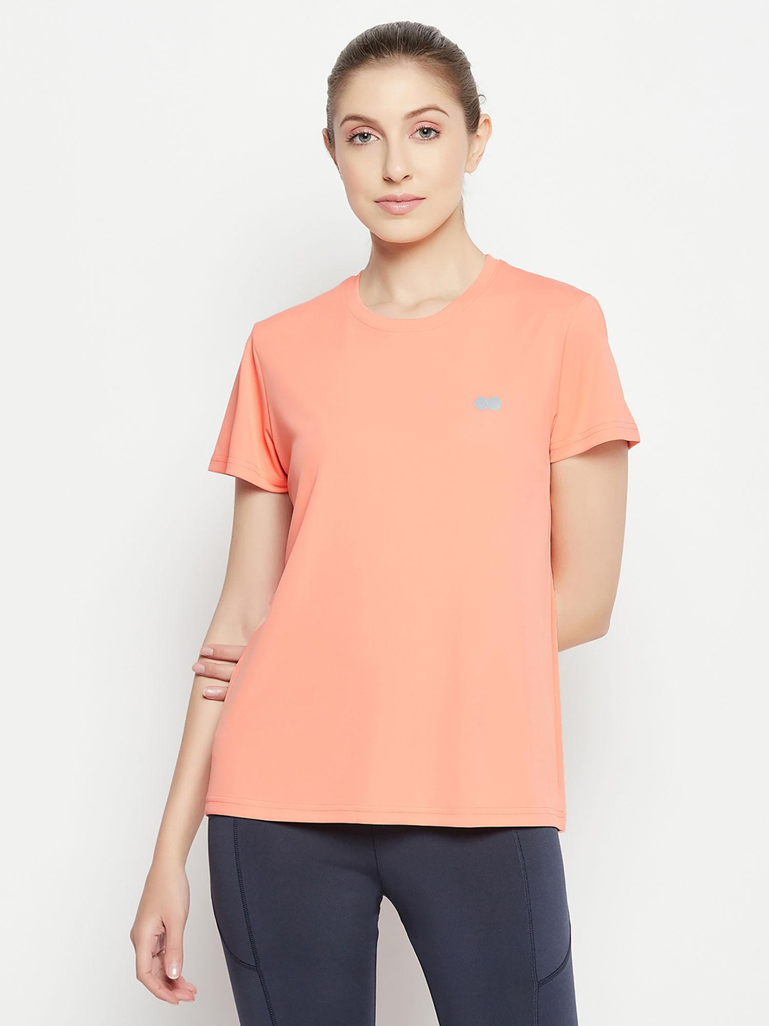 comfort fit active t-shirt - peach