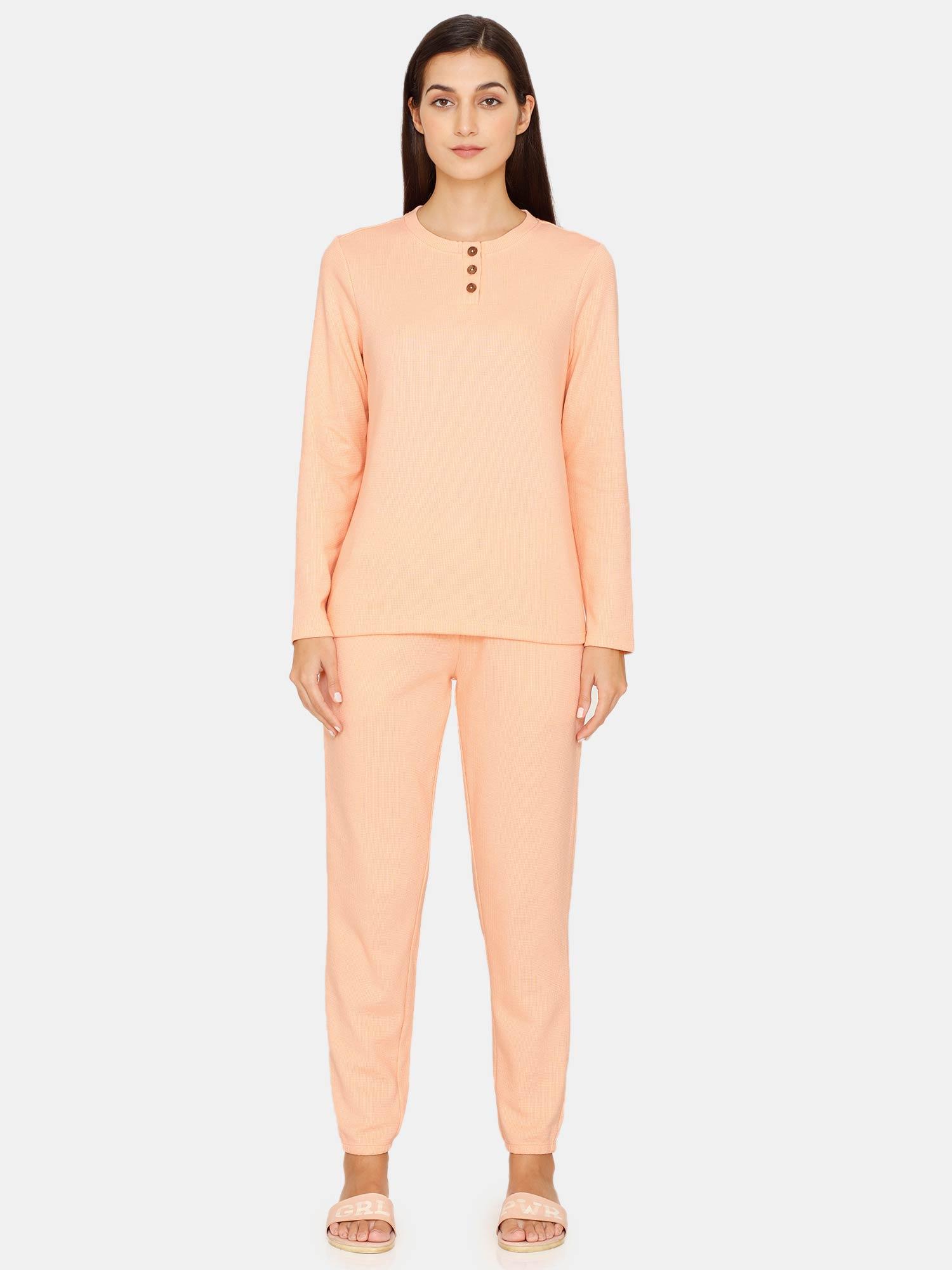 comfy nights knit cotton loungewear set