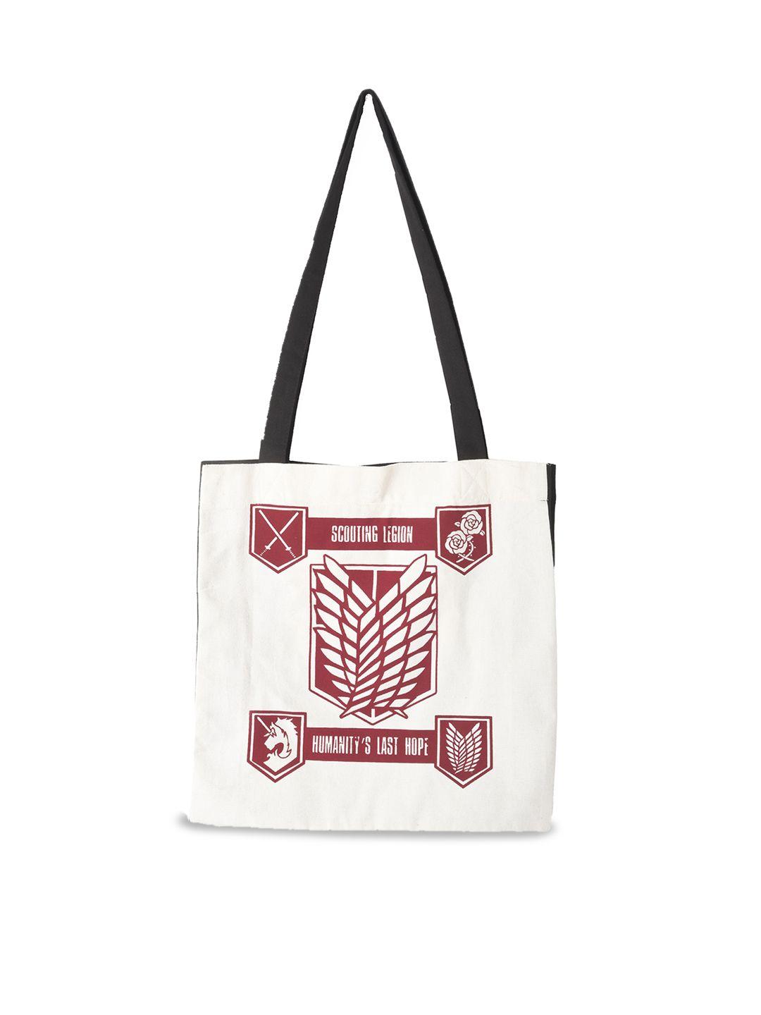 comicsense multicoloured structured tote bag with cut work