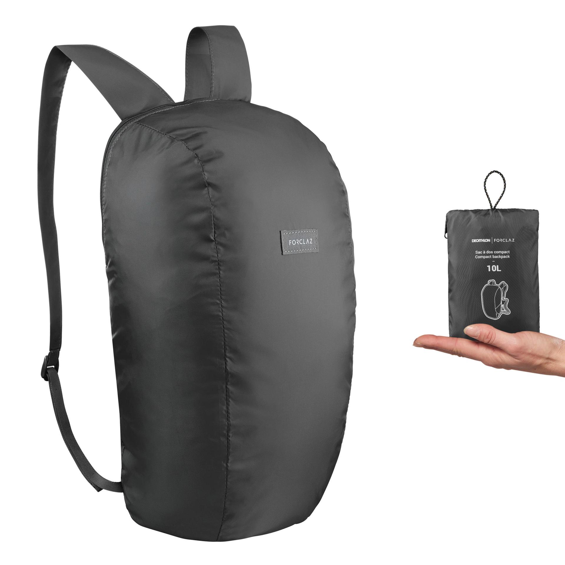 compact backpack travel 10 l black