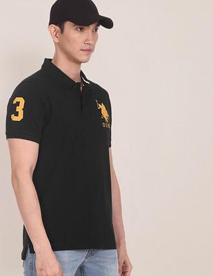 compact cotton logo polo shirt