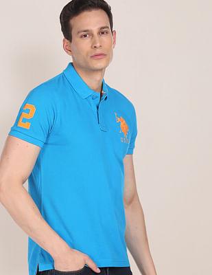 compact cotton logo polo shirt