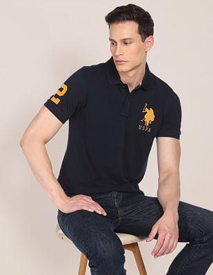 compact cotton logo polo shirt