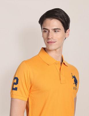 compact cotton logo polo shirt