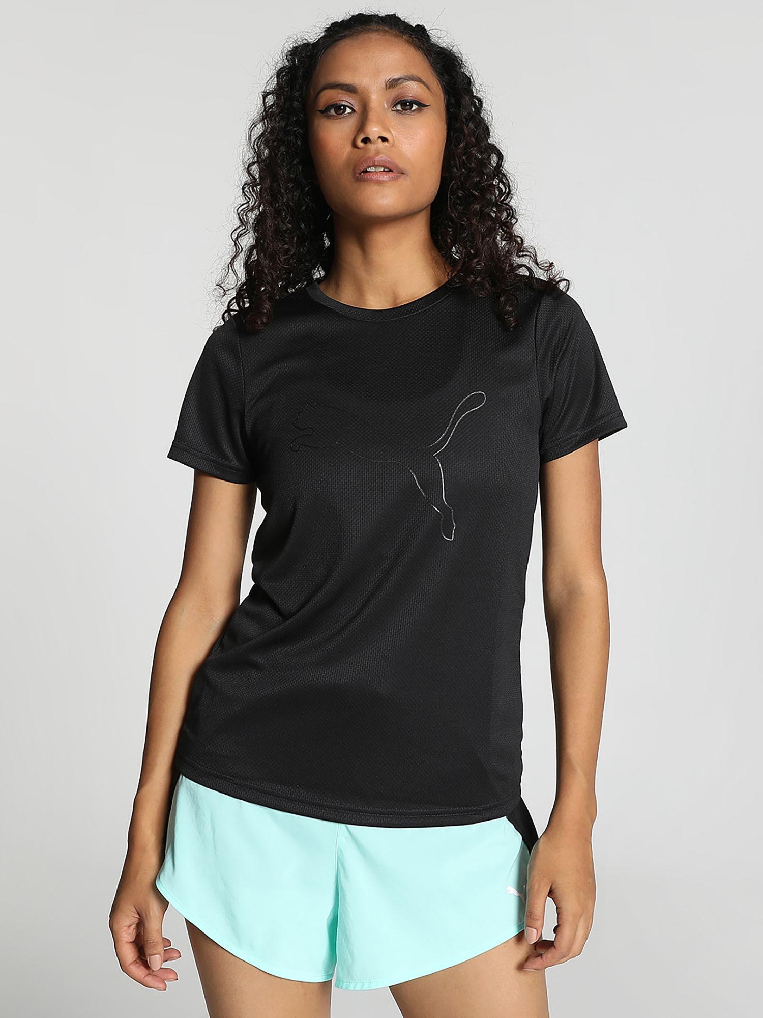 concept commercial women's black t-shirt