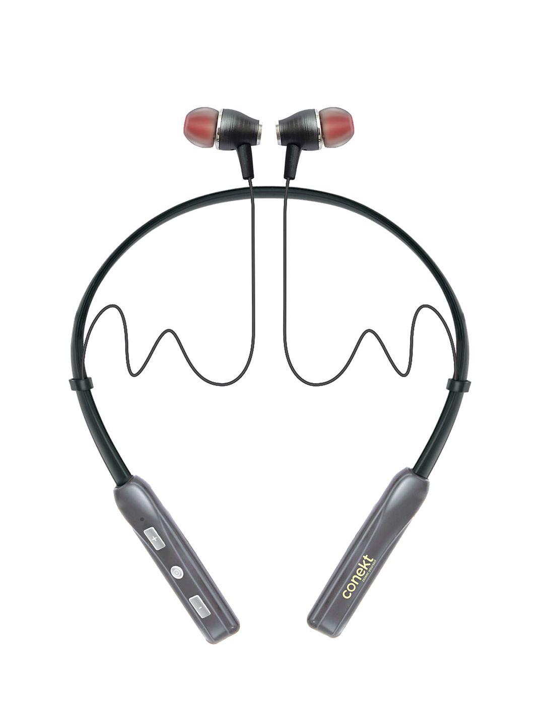 conekt 5 bounce max bluetooth neckband headphone - grey