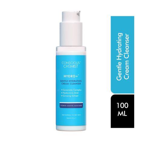conscious chemist gentle hydrating face cleanser for dry skin with hyaluronic acid and ceramides