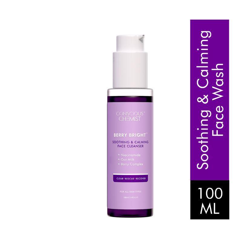 conscious chemist berry bright soothing & calming face cleanser for all skin types