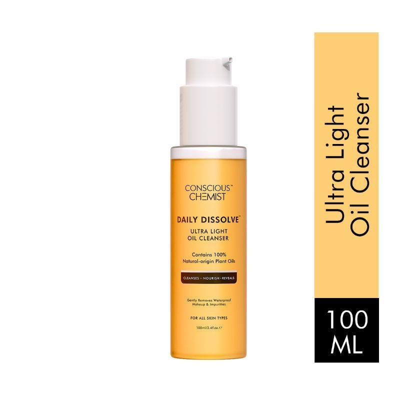 conscious chemist daily dissolve ultra light makeup removal oil cleanser