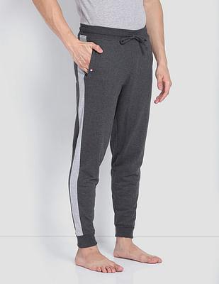 contrast panel tapered oj001 lounge joggers - pack of 1