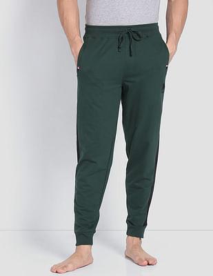 contrast panel tapered oj001 lounge joggers - pack of 1