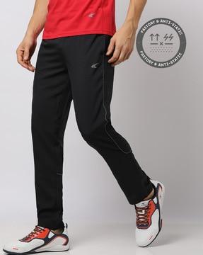 contrast piping track pants