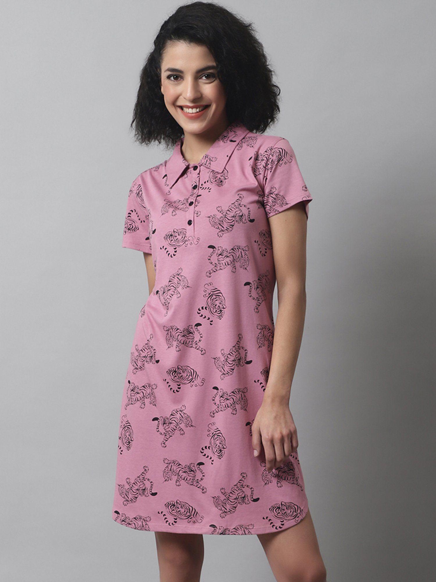 conversational printed nightdress