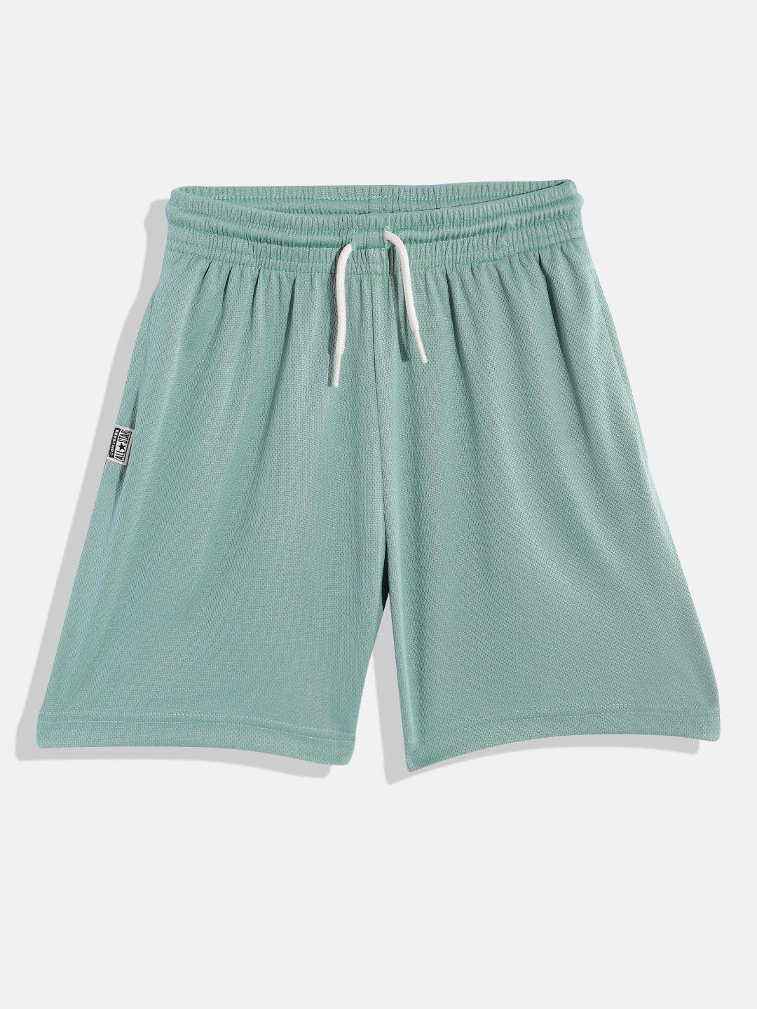 converse boys green shorts